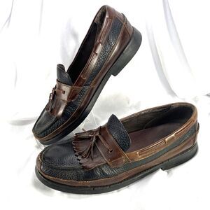 Sperry Top Sider Men's Sz. 14 M Mahogany Leather Moccasin Kiltie Tassel Loafer